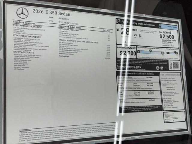 2026 Mercedes-Benz E 350 E 350