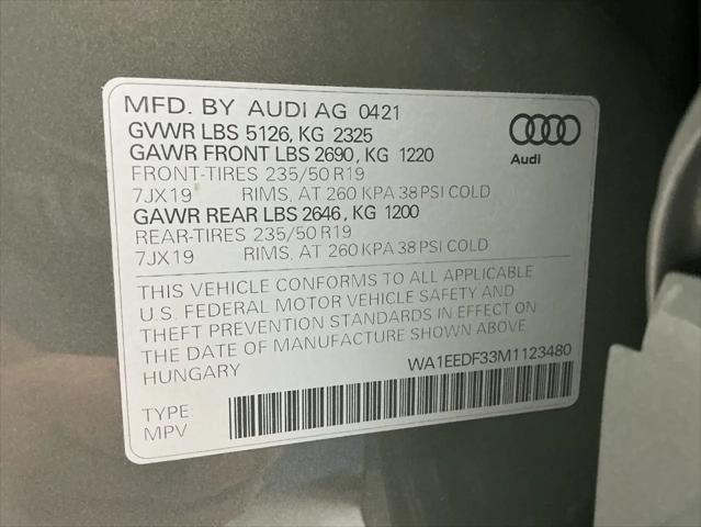 2021 Audi Q3 Premium Plus 45 TFSI S line quattro Tiptronic