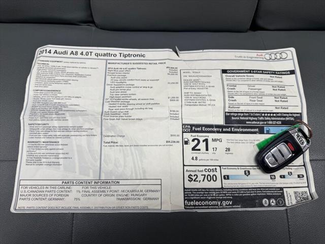 2014 Audi A8 4.0T