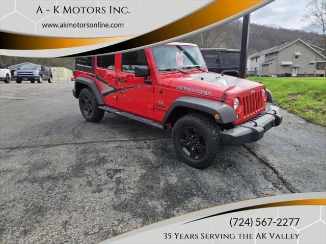 2017 Jeep Wrangler Unlimited Sport 4x4 for sale in Vandergrift, PA