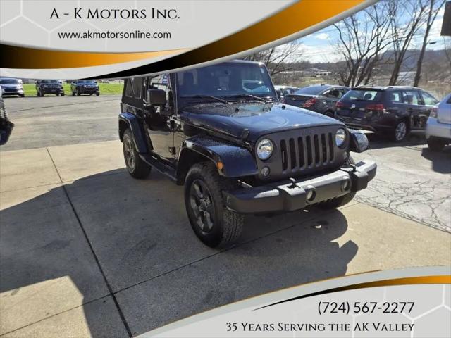 2017 Jeep Wrangler Freedom 4x4 for sale in Vandergrift, PA