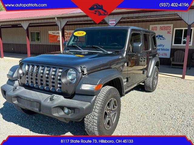 2018 Jeep Wrangler Unlimited Sport S 4x4 for sale in Hillsboro, OH