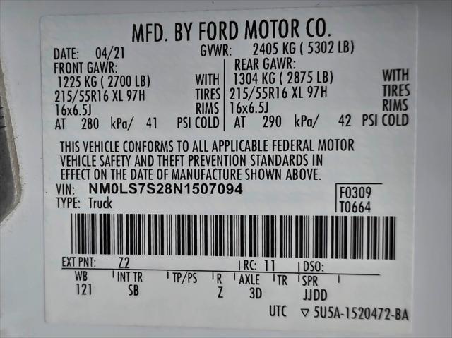 2022 Ford Transit Connect XL 121''LWB Minivan/Van w/Roof Racks