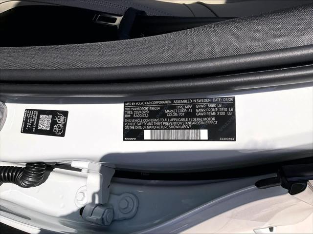 2026 Volvo XC60 Plug-In Hybrid Plus, T8 AWD Electric/Gasoline, Dark
