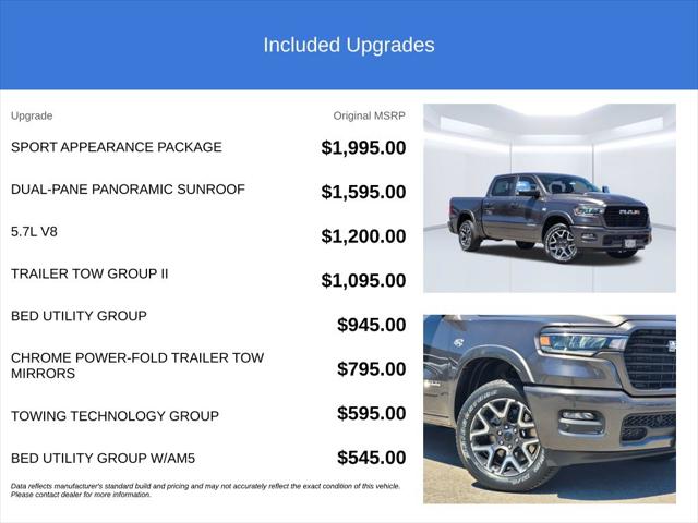 2026 RAM Ram 1500 RAM 1500 LARAMIE CREW CAB 4X4 57 BOX