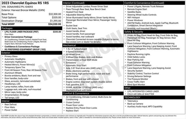 2023 Chevrolet Equinox AWD RS