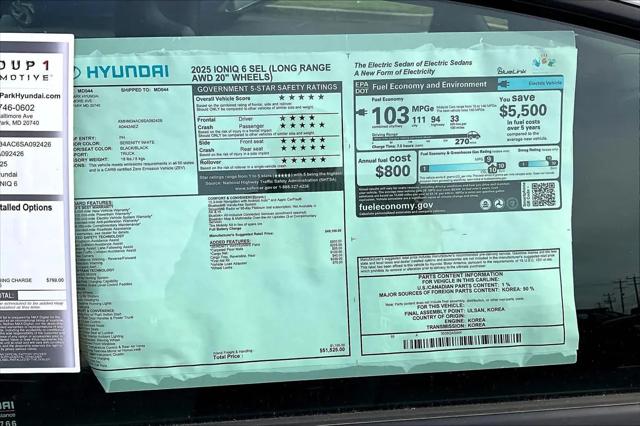 2025 Hyundai IONIQ 6 SEL