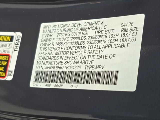 2026 Honda Odyssey EX-L