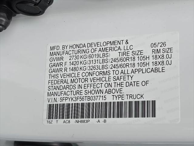 2026 Honda Ridgeline RTL