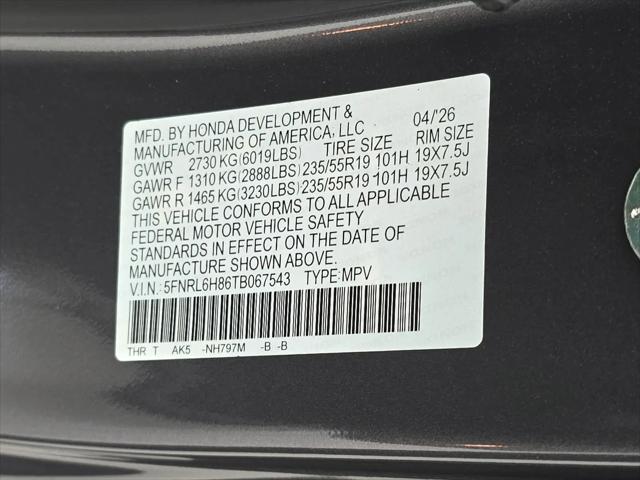 2026 Honda Odyssey Touring