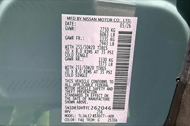 2026 Nissan Pathfinder Platinum