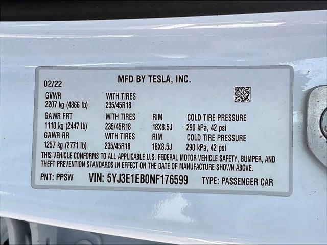 2022 Tesla Model 3 Long Range Dual Motor All-Wheel Drive