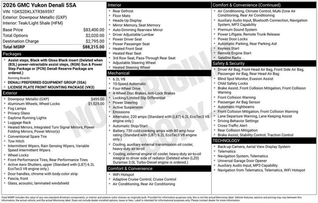 2026 GMC Yukon 4WD Denali for sale in White Plains, NY