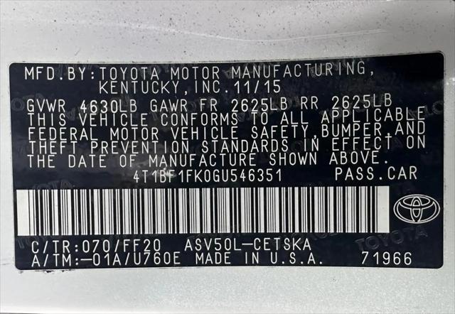 2016 Toyota Camry SE
