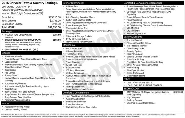 2015 Chrysler Town & Country Touring-L