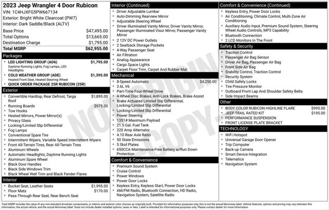 2023 Jeep Wrangler 4-Door Rubicon 4x4