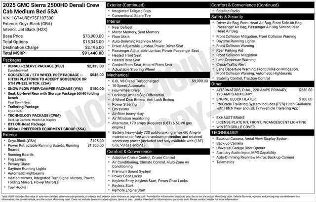 2025 GMC Sierra 2500HD 4WD Crew Cab Standard Bed Denali