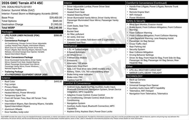2026 GMC Terrain AWD AT4