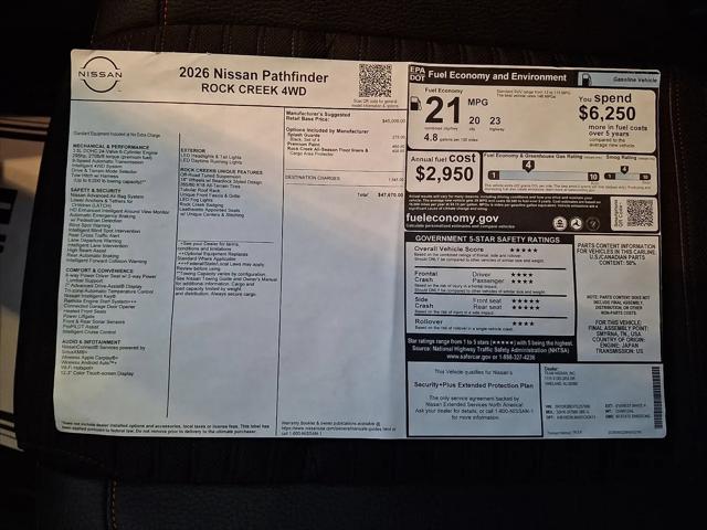 2026 Nissan Pathfinder Rock Creek