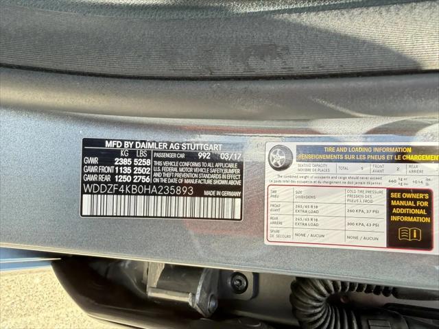 2017 Mercedes-Benz E-CLASS E 300 E 300