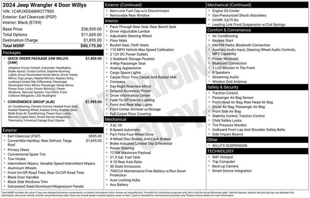 2024 Jeep Wrangler 4-Door Willys 4x4