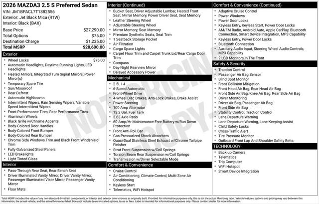 2026 Mazda Mazda3 2.5 S Preferred