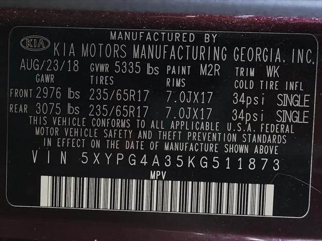 2019 Kia Sorento 2.4L LX