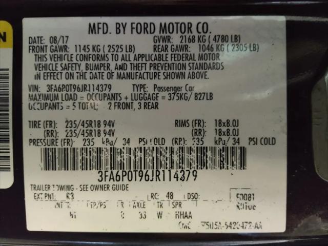 2018 Ford Fusion SE