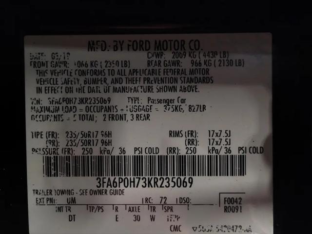 2019 Ford Fusion SE