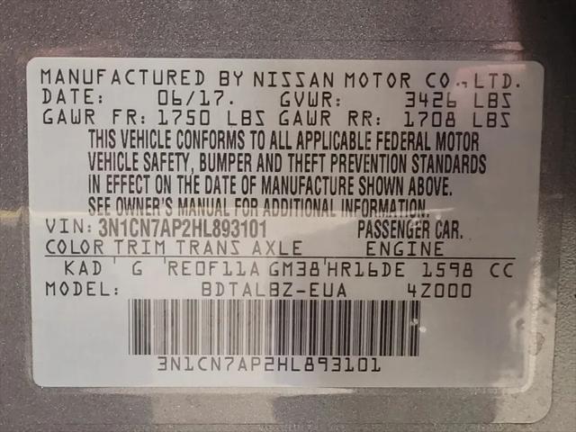 2017 Nissan Versa 1.6 SV