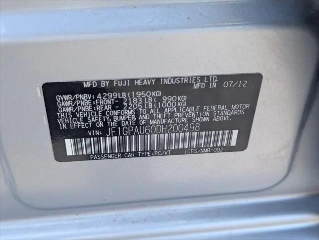 2013 Subaru Impreza 2.0i Sport Limited