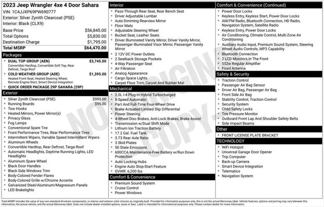 2023 Jeep Wrangler 4xe Sahara 4x4