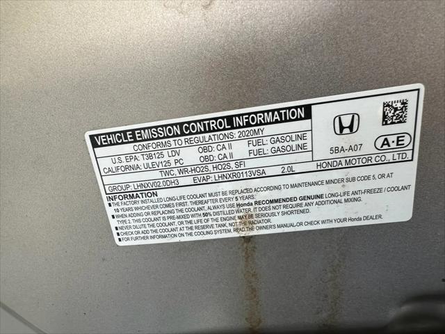 2020 Honda Civic Sport
