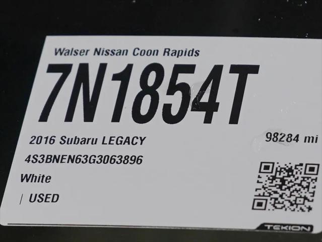 2016 Subaru Legacy 3.6R Limited