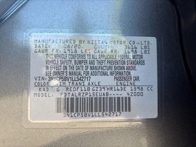 2020 Nissan Kicks S Xtronic CVT