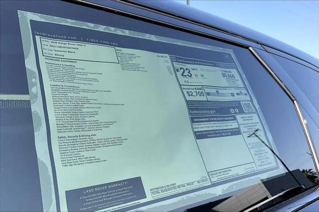 2026 Land Rover Range Rover Velar S
