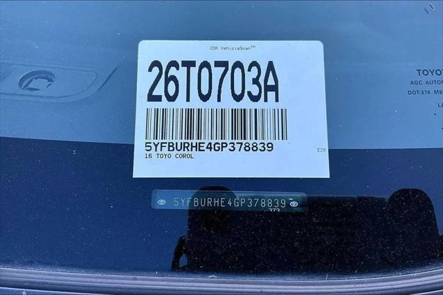 2016 Toyota Corolla LE