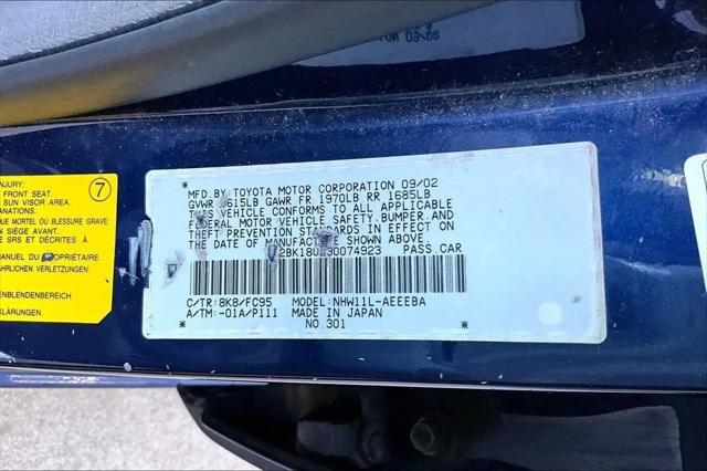 2003 Toyota Prius Base