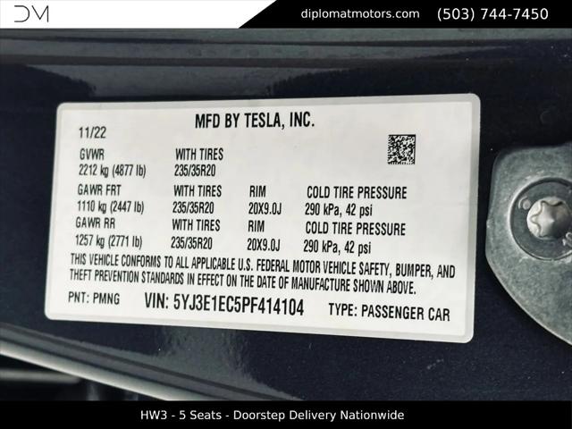 2023 Tesla Model 3 Performance Dual Motor All-Wheel Drive