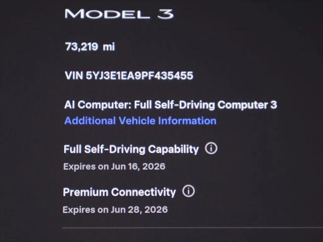 2023 Tesla Model 3 Rear-Wheel Drive