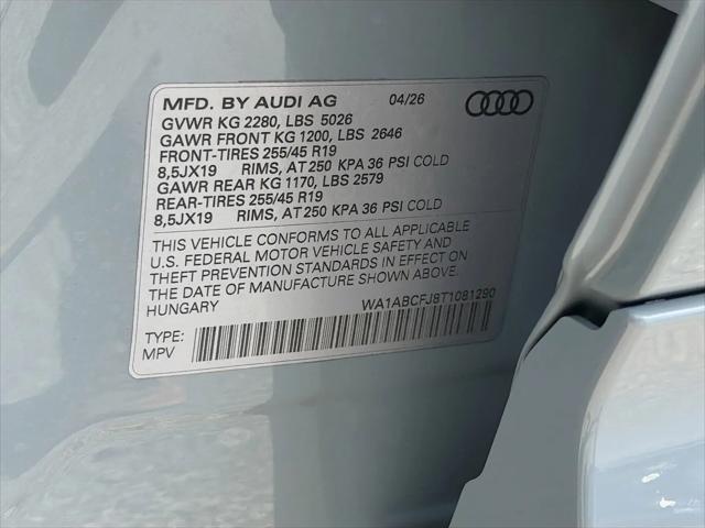 2026 Audi Q3 TFSI quattro S tronic