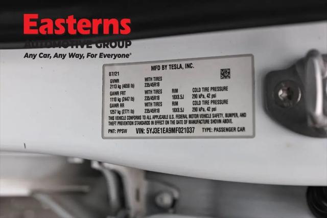 2021 Tesla Model 3 Standard Range Plus Rear-Wheel Drive