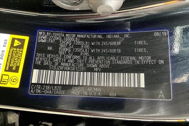 2019 Toyota Highlander SE