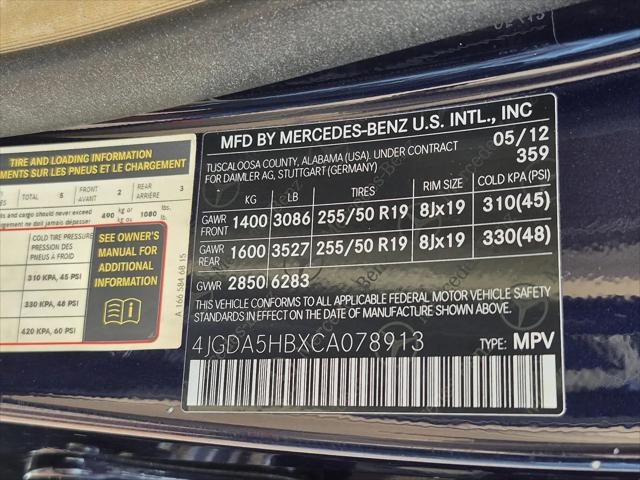 2012 Mercedes-Benz ML 350 4MATIC