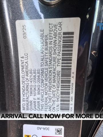 2025 Honda Accord Sedan SE