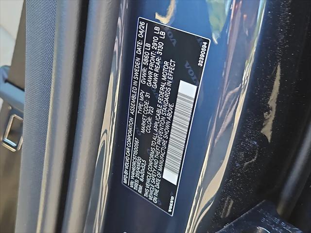 2026 Volvo XC60 Plug-In Hybrid Plus, T8 AWD Electric/Gasoline, Dark