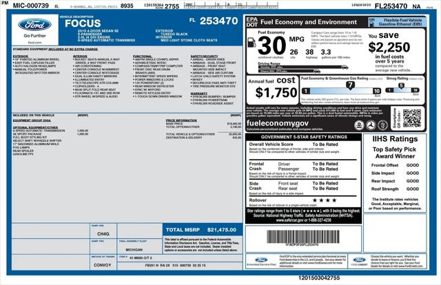 2015 Ford Focus SE for sale in Arlington Heights, IL