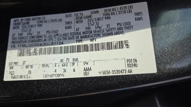 2016 Ford Escape SE