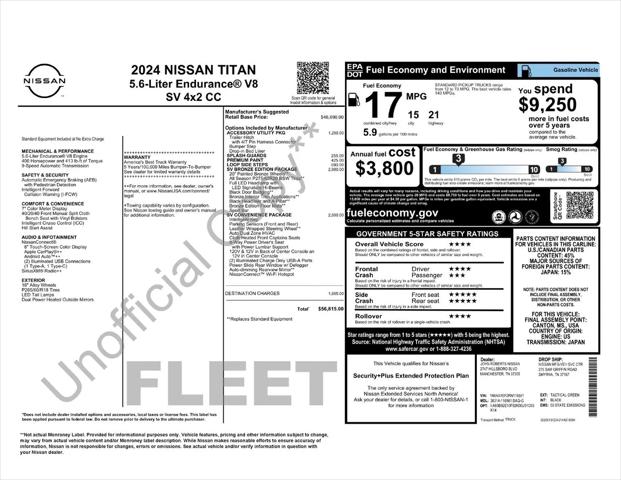 2024 Nissan Titan Crew Cab SV 4x2