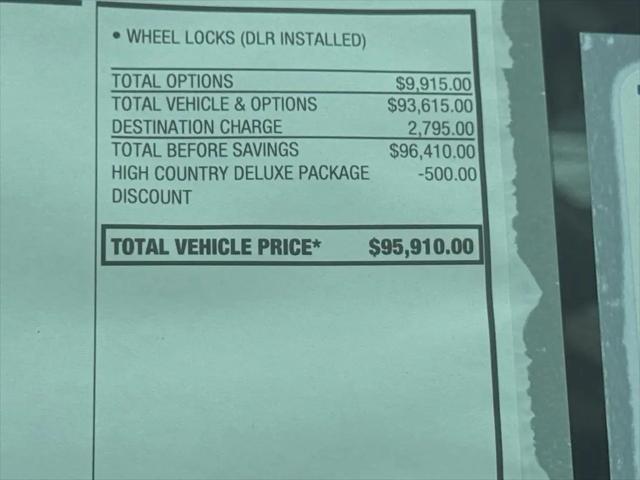2026 Chevrolet Tahoe 4WD High Country